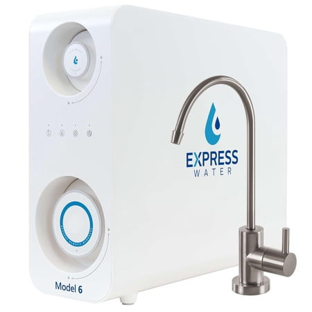 SIMING 600 GPD Tankless Reverse Osmosis System - 2:1 Pure to Drain Reverse Osmosis Water Filter System, Easy Install, Quick Twist Filters RO Water System - RO System Under Sink, Brushed Nickel