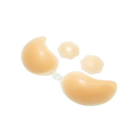 Silicone Nipple Cover Adhesive Bra Strapless Sticky Push up Bra Invisible Bras for Women