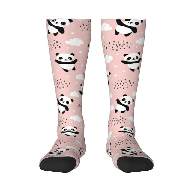 Balery Panda Calcetines novedosos Calcetines deportivos Calcetines hasta la rodilla Calcetines de algodón Calcetines originales y geniales