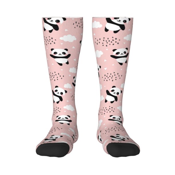Balery Panda Calcetines novedosos Calcetines deportivos Calcetines hasta la rodilla Calcetines de algodón Calcetines originales y geniales
