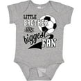 thumbnail image 3 of Inktastic Little Brother and Biggest Fan Soccer Player Boys Baby Bodysuit, 3 of 5