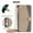 Gray, variant on Wallet Phone Case for Google Pixel 10A, Zipper Pocket and Card Slots Stand Feature Ring Holder Back Cover with Metal Crossbody Shoulder Strap Stylish Case for Google Pixel 10A, Pink