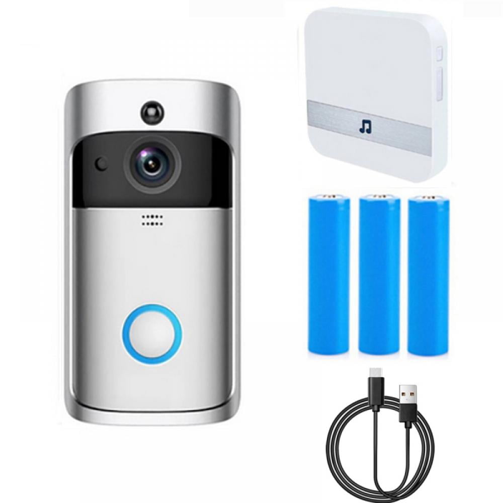 Video Motion Detector Doorbell iOS&Android Camera HD WiFi Doorbell Wireless Operated Audio&Speaker Night Vision 