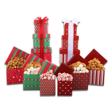 Alder Creek Gift Baskets Set of Two Tower Gift Sets