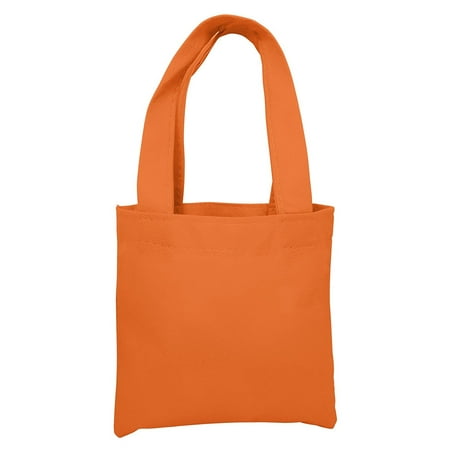 Promotional Gift Bags - Promotional Eco-Friendly Non Woven Mini Colorful Gift Tote Bag Art Craft Screen Print School Dye (50, Orange)