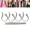 thumbnail image 4 of Colored  Clip, Fashionable Cuttable Easy Detangling Firmly Fix Colored Hairpiece Clip 5pcs  For Daily Use Grey, 4 of 8