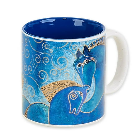 Laurel Burch Mug - Laurel Burch Artistic Collection 14 oz Mug Teal Mares
