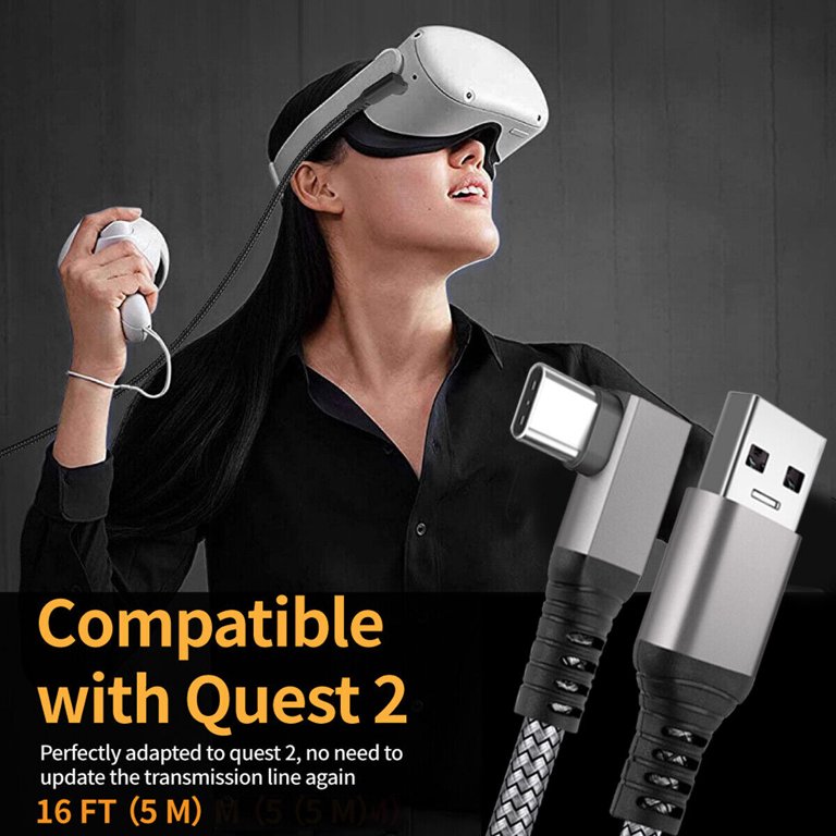 16ft Link Cable for Oculus Quest 2 VR USB 3.0 to USB C Cable for