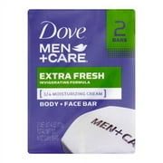 Dove Men Plus Care Extra Fresh Body And Face Bath Bar - 2 Ea, 3 Pack