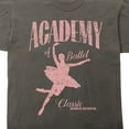 thumbnail image 2 of Academy of Ballet Adult Charcoal Short Sleeve Tee, 2 of 4