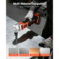 thumbnail image 4 of VEVOR Cordless Metal Nibbler, with 18 V 2000 mAh Battery, 1200 RPM Brushless Motor, Electric Nibbler Metal Cutter with Plastic Carrying Case for Cutting Stainless Steel, Aluminum, and Copper Sheet, 4 of 9
