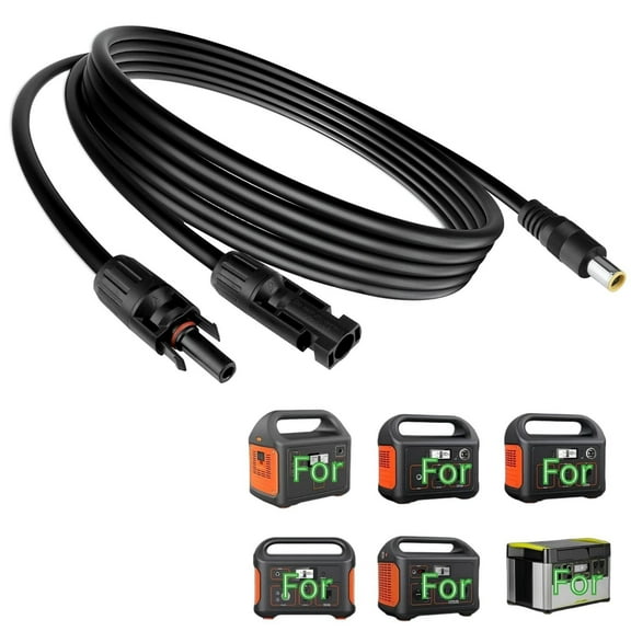 K-MAINS 16.5FT DC 8mm Solar Cable Compatible With Jackery 550 500 Portable power station