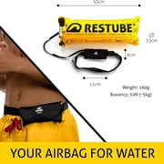 Restube Beach Inflatable Floating Buoy, Jet Black
