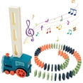 thumbnail image 3 of Electric Domino Train Set Parent-children Interactive Tracking Set w/60pcs Domino Pieces Automatic Educative Domino Bric, 3 of 6