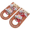 thumbnail image 3 of Christmas Hanging Door Sign 2Pcs Decorative Wooden Ornament Ideal For Homeowners Holiday Party Decor, 3 of 5
