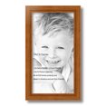 thumbnail image 2 of ArtToFrames 8" x 15" Honey Picture Frame, 8x15 inch Brown Wood Poster Frame (WOM-4097), Pack, 2 of 8