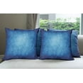 thumbnail image 6 of Ambesonne Blue Throw Pillow Cover 4 Pack, Grunge Monochrome Centered, 24", Royal Blue Cobalt Blue, 6 of 7