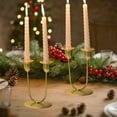 thumbnail image 5 of Wooowa Christmas U-Shaped 2-Candle Holders, Festive Table Decor for Candlelit Dinners & Holiday Gatherings, 5 of 8