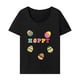 thumbnail image 1 of Camiseta para mujer con cuello redondo, informal, de verano, para viaje, regalo del día de San Valentín S, 1 of 4