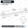 thumbnail image 5 of KOKOSIRI 32-Inch Single Towel Bar Bathroom Kitchen Towel Holder Wall Mounted SUS304 Stainless Steel Towel Rack Brushed Nickel B4003BR-L32, 5 of 8