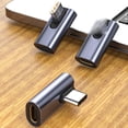 thumbnail image 4 of ZPAQI 90 Degree USB C Adapter 90 Degree Right Angle Extender 3.1/10Gbps Low Profile Type-C Male to Female Data Transfer, 4 of 13