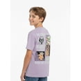thumbnail image 3 of Star Wars, Boys' Relaxed Mineral Wash Graphic T-Shirt, Grogu & Mando, Sizes 4-18, 3 of 9