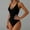 Pink, variant on Womens Bathing Suits Summer Cutout Swimsuits One Piece Monokini for Ladies