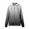 thumbnail image 6 of GXIPO Womens Plus Size Sweatshirt Full Zipper Long Sleeve Coats Thumb Hole Zip Up Hoodie Solid Color Pullover With Pockets Gray 3XL, 6 of 6