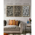 thumbnail image 3 of 16x24in Natural Framed Boho Vintage Flower Framed Wall Art Prints Modern Elegant Abstract for Office Dining Room Hallway Design Home Decor, 3 of 6