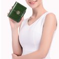 thumbnail image 5 of Monedero de cuero para mujer Monedero pequeño compacto con bloqueo RFID para tarjetas de crédito con bolsillo con cremallera MFZFUKR BST3005534-3, 5 of 5