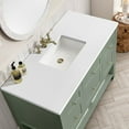 thumbnail image 4 of James Martin Vanities 48" Single Vanity, Smokey Celadon w/ 3 CM White Zeus Top, 4 of 8