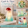 thumbnail image 7 of DIY Lighted Sea Glass Santa Christmas Decor Kit, Beginner-Friendly Holiday Craft Set with Colorful Sea Glass Pieces, Handmade Santa Art for Tabletop Home Decor & Gift A-1pcs, 7 of 7
