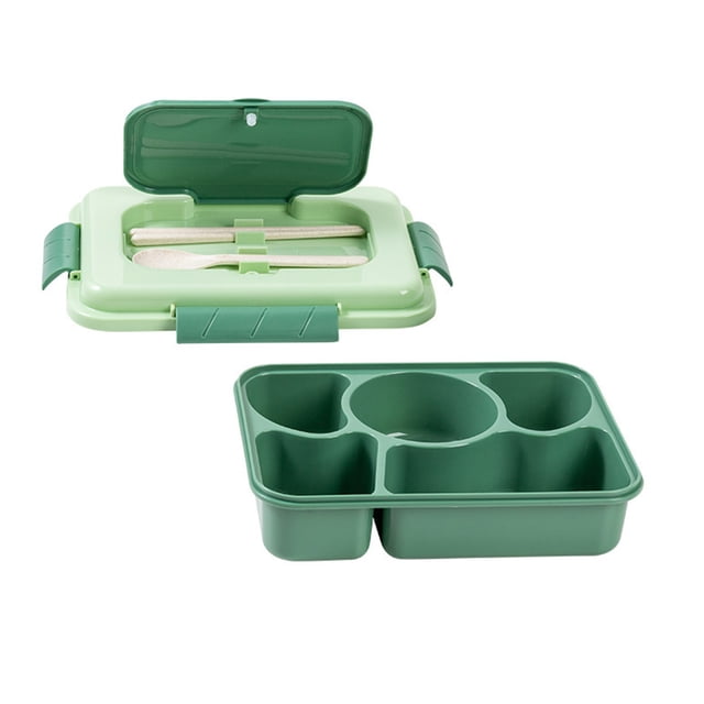 Kitchen Utensil Set Adult Lunch Box, Lunch Box Youngster, 5 Cup Lunch Containers for Youngster/Toddler/Adults, 5 Compartment Leak-Proof Extra Large Kitchen Utensil Set