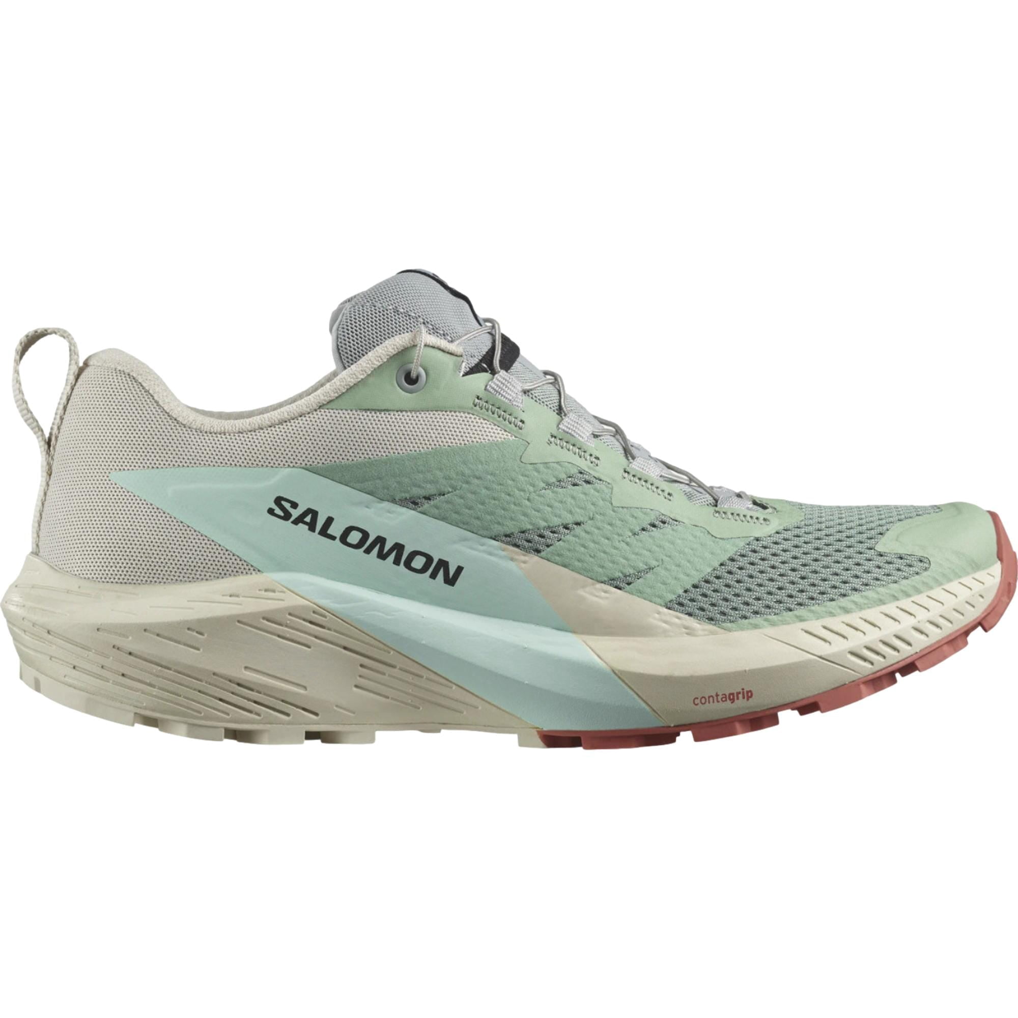 Salomon Sense Ride 5 Lily Pad / Rainy Day / Bleached Aqua L47212300 Women's Size 9