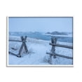 thumbnail image 4 of Stupell Industries Snow Covered Fields Country Fences Winter Landscape Photograph White Framed Art Print Wall Art, Design by Steve Smith, 4 of 5