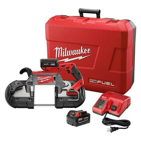 UPC: 0045242321599 | Milwaukee 2729-22 – M18 Fuel 18V 5.0Ah Li-Ion Cordless Brushless Band Saw Kit