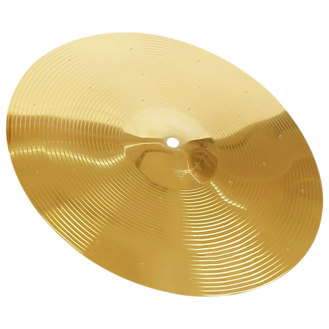 unbranded Cymbal Para De Batería Dorado Ligero Resistente Para Y Uso Musical