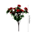 thumbnail image 3 of Amzcrzy P Lastic Bundles Artificial Greenerys Simulation Azalea Bouquet Reflecting Red Home Projectss Garden Fake Flowers Decorative Ornaments Home Artificial Flower Arrangement Bundle Home Decor, 3 of 6