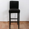 thumbnail image 3 of Bar Stool Cover Counter Stool Chair Covers,Removable Washable Pub Chair Slipcover with Elastic Bottom Anti-Dust Modern Stretchy Chair Protector Cover for Cafe Height Bar Stool-2 Pcs-A, 3 of 7