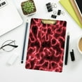 thumbnail image 7 of FMSHPON Red Lightning Clipboard Hardboard Wood Nursing Clip Board and Pull for Standard A4 Letter 13x9 inches, 7 of 7
