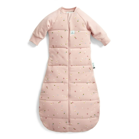 ergoPouch 3.5 Tog Jersey Sleeping Bag - Organic Cotton Baby Sleeping Bag, Made of Soft & Breathable Material for Peaceful Night's Sleep – Baby Wearable Blanket (Daisies, 3-12 months)