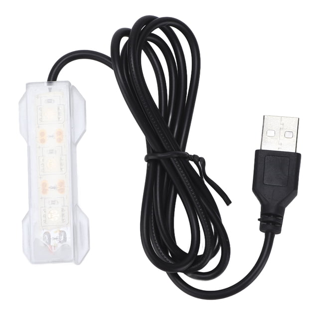 Aquarium Lighting, Easy To Carry Fish USB Light Convenient For Aquatic Plants Landscape Green,Red,Yellow,Blue
