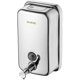 thumbnail image 1 of Dispensador de jabón profesional de acero inoxidable, tecnología antifugas que garantiza un funcionamiento limpio, el acero inoxidable pulido agrega elegancia industrial, gran capacidad de 500 ml,, 1 of 5