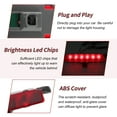 thumbnail image 4 of Luz de freno LED de tercera para Chevrolet Malibu 2008 2009 2010 2011 2012 No.923-289/15271122 Luz de freno de alta montura roja del centro trasero de alto nivel, 4 of 7