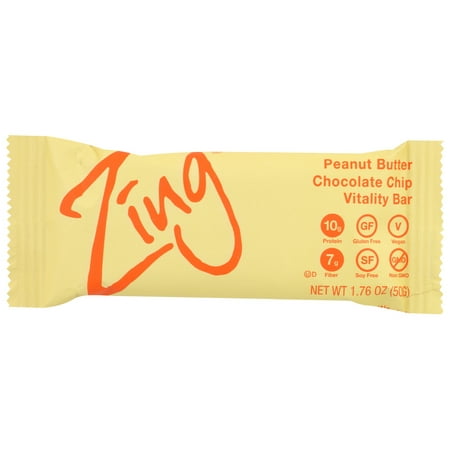 UPC 855531002111 product image for Zing Bars, Nutrition Bar, Peanut Butter Chocolate Chip, 1.76 Oz Bars, 1.76 Oz, P | upcitemdb.com