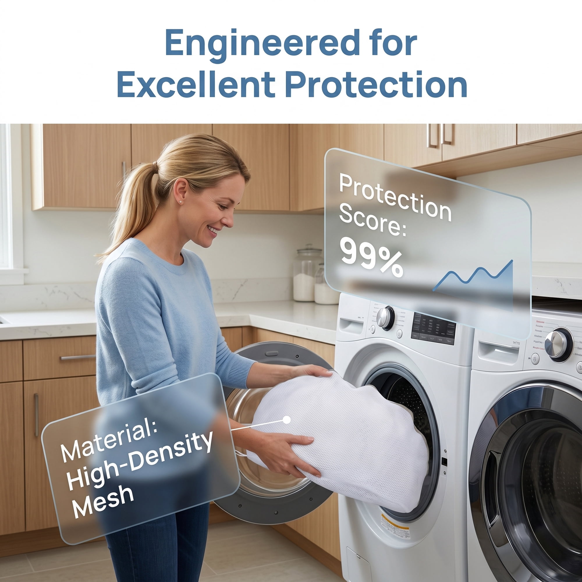 Unique Bargains 2 Pack Polyester Shoe Mesh Laundry Bag for Washing Machine Gray 16.5"x24"