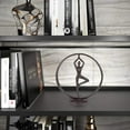 thumbnail image 7 of Danya B. Yoga Tree Circle Cast Iron Sculpture Modern Art Shelf Décor and Gift for Yoga and Meditation Lovers for Home Office, Yoga Studio or Home Decoration Statement Piece, 7 of 7