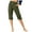 Army Green, variant on Brilliant Cotton Line Pants Capris for Women Plus Women's Loose Wide Leg Pants High Waist Straight Pants Casual Pants