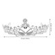 thumbnail image 2 of TEHAUX 1Ud Tiara Headdress De Rhinestones En Plata Modelo Cisne Para De Bodas Y Banquetes, 2 of 8