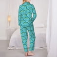 thumbnail image 3 of Bingfone Womens Pajama Sets Beautiful Seashells Print,Long Sleeve Loungewear Pajamas Set-Large, 3 of 8